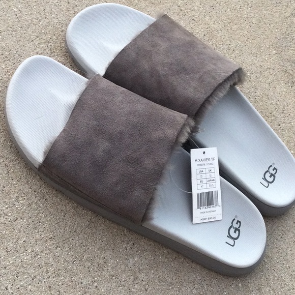 NWT XAVIER TF UGG Slides Slippers Lamb FUR 13 47 main image 12